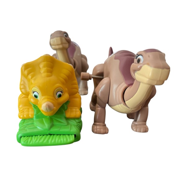 Vintage Land Before Time Burger King kids meal Toys 1997 nostalgia 90s wind-up - Picture 4 of 4
